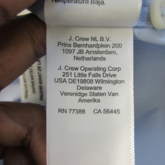 J. Crew Performance Dress Shirt Men M Blue Cotton Slim Fit Casual Work 214 - Picture 4 of 9